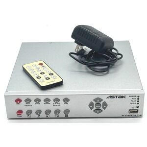Astak 4CH CCTV DVR CM-04DEV Security Surveillance Recorder Hard Drive & Remote